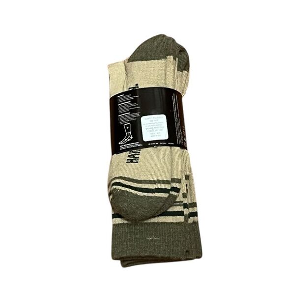 Harley-Davidson Men's Olive and Beige All Weather Socks, 2 Pairs, Size L, NWT - Picture 4 of 8